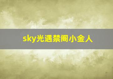 sky光遇禁阁小金人