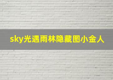 sky光遇雨林隐藏图小金人