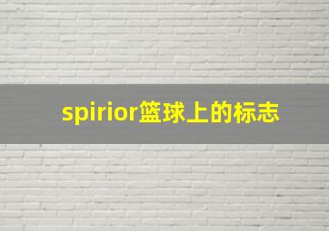 spirior篮球上的标志