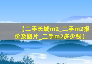 【二手长城m2_二手m2报价及图片_二手m2多少钱】