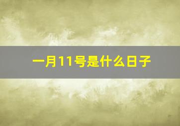 一月11号是什么日子