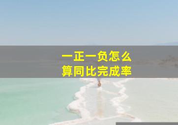 一正一负怎么算同比完成率