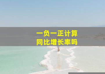 一负一正计算同比增长率吗