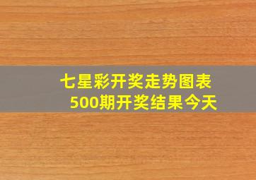 七星彩开奖走势图表500期开奖结果今天