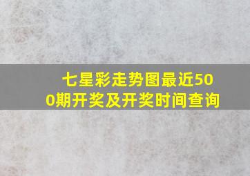 七星彩走势图最近500期开奖及开奖时间查询