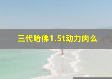 三代哈佛1.5t动力肉么