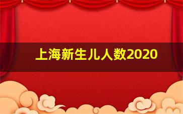 上海新生儿人数2020