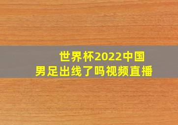 世界杯2022中国男足出线了吗视频直播