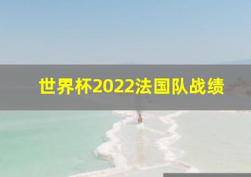 世界杯2022法国队战绩