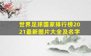 世界足球国家排行榜2021最新图片大全及名字