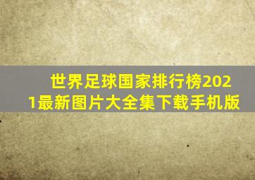 世界足球国家排行榜2021最新图片大全集下载手机版