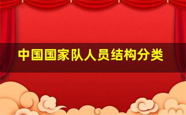 中国国家队人员结构分类