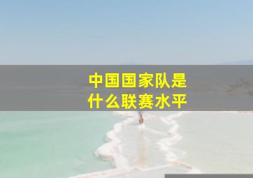 中国国家队是什么联赛水平