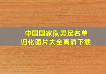 中国国家队男足名单归化图片大全高清下载