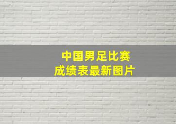 中国男足比赛成绩表最新图片