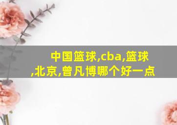 中国篮球,cba,篮球,北京,曾凡博哪个好一点