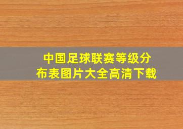 中国足球联赛等级分布表图片大全高清下载