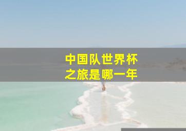 中国队世界杯之旅是哪一年