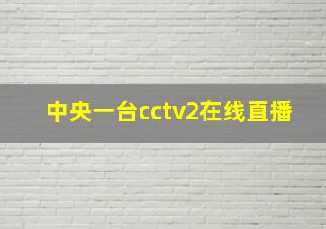 中央一台cctv2在线直播