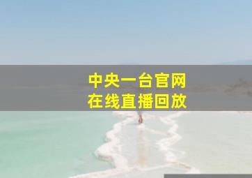 中央一台官网在线直播回放