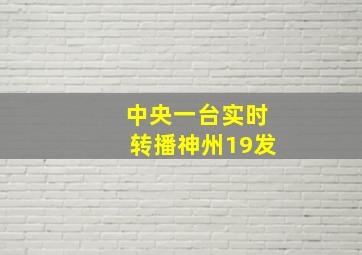 中央一台实时转播神州19发