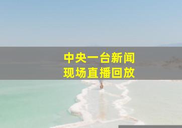 中央一台新闻现场直播回放