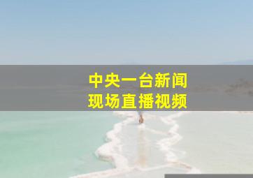 中央一台新闻现场直播视频