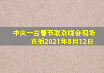 中央一台春节联欢晚会现场直播2021年8月12日