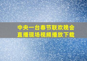 中央一台春节联欢晚会直播现场视频播放下载