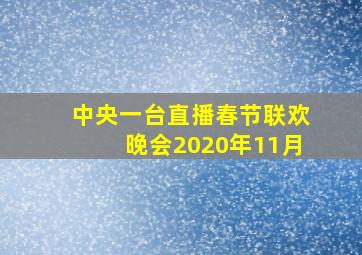 中央一台直播春节联欢晚会2020年11月