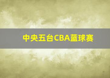 中央五台CBA蓝球赛