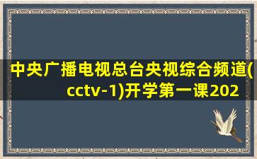 中央广播电视总台央视综合频道(cctv-1)开学第一课2021