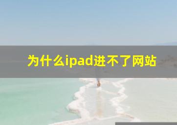 为什么ipad进不了网站