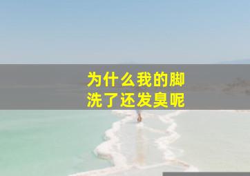 为什么我的脚洗了还发臭呢