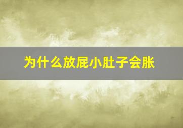 为什么放屁小肚子会胀