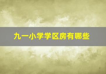 九一小学学区房有哪些