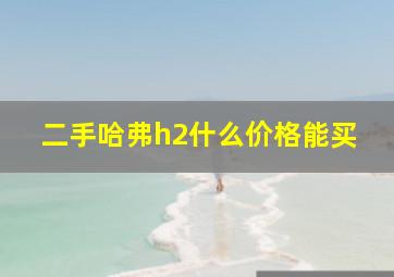 二手哈弗h2什么价格能买