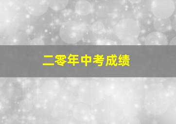 二零年中考成绩