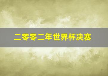 二零零二年世界杯决赛