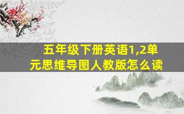 五年级下册英语1,2单元思维导图人教版怎么读