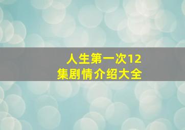 人生第一次12集剧情介绍大全