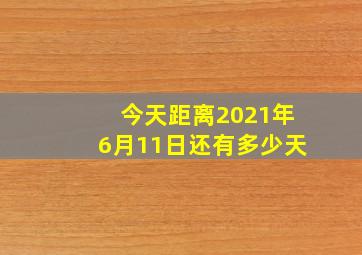 今天距离2021年6月11日还有多少天