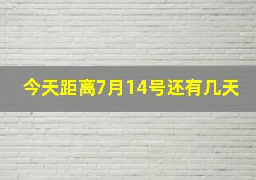 今天距离7月14号还有几天