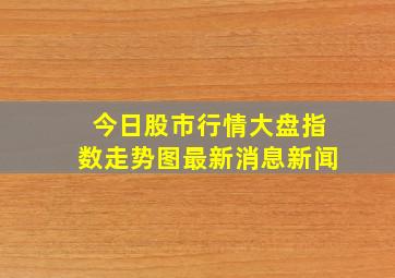 今日股市行情大盘指数走势图最新消息新闻