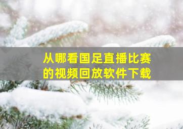 从哪看国足直播比赛的视频回放软件下载