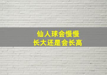 仙人球会慢慢长大还是会长高