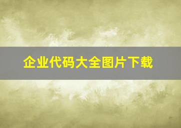 企业代码大全图片下载