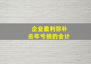 企业盈利弥补去年亏损的会计