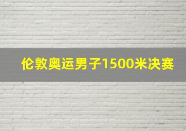 伦敦奥运男子1500米决赛