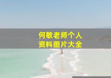 何敏老师个人资料图片大全